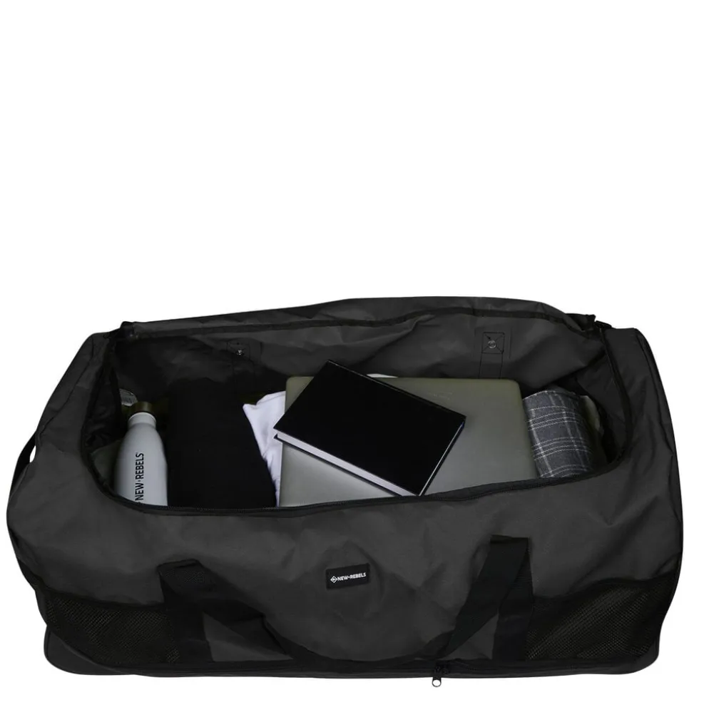 Airmont Newark Zwart 110L Rollable Trolley Weekendtas Waterafstotend