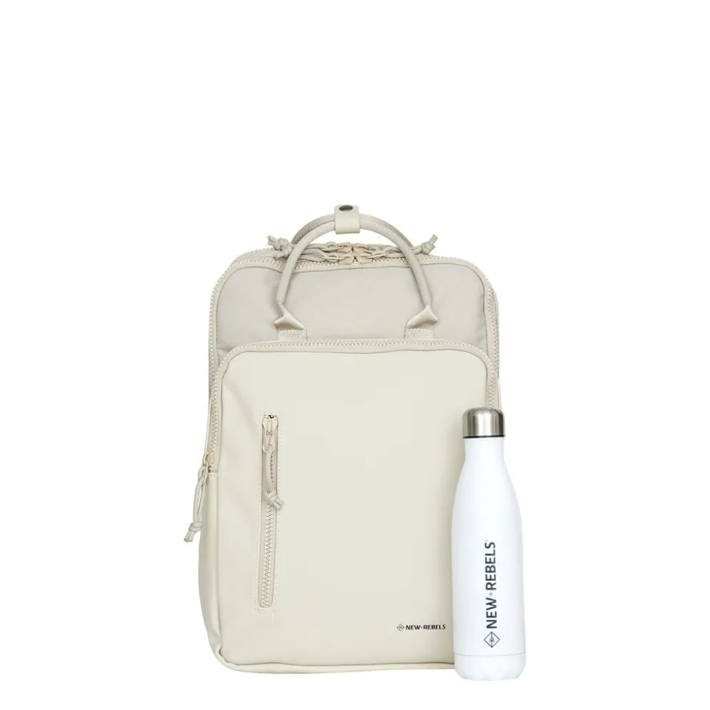 Bruce - Milwaukee Rugtas Beige 18L Laptoptas 15,6''