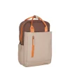 Ferron Miami Rugzak 9L Waterafstotende Laptop Rugtas 13 inch Schooltas en Werktas van PU Nylon Coffee