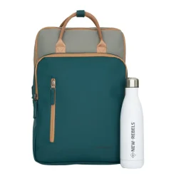 Ferron Milwaukee 19 Liter Laptoprugzak – Waterafstotend PU, Geschikt voor 15,6″ Laptop 19L Petrol