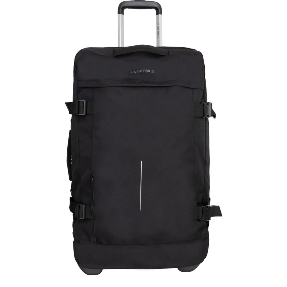 Gassaway Trolley Large | XXL Reiskoffer 73L - Lichtgewicht Koffer met Dubbele Wielen - 70x39x27 cm Zwart