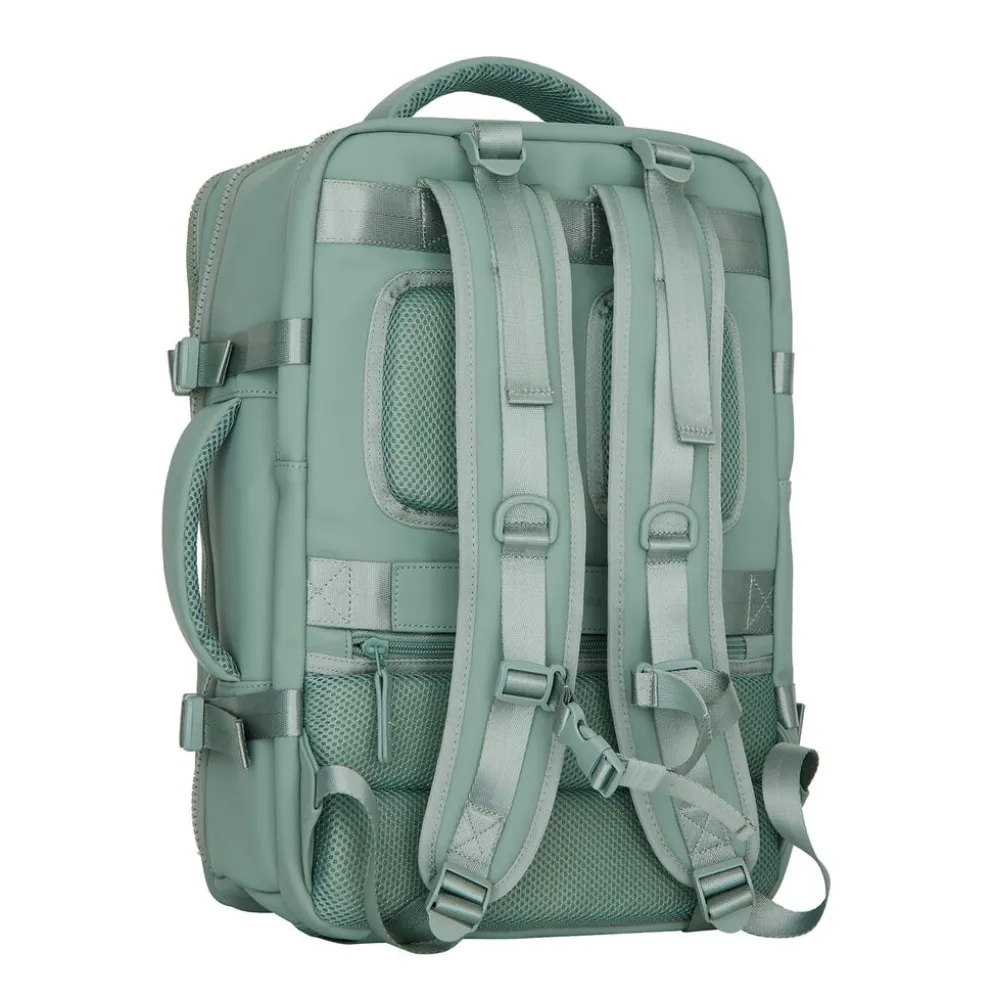 Jessi – Womby Weekend Travel Bag Underseat Backpack – 27L Water-Repellent Cabin Bag – 30x20x45 cm Salie Groen