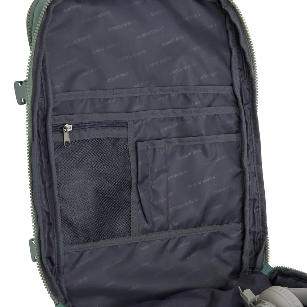 Jessi – Womby Weekend Travel Bag Underseat Backpack – 27L Water-Repellent Cabin Bag – 30x20x45 cm Salie Groen