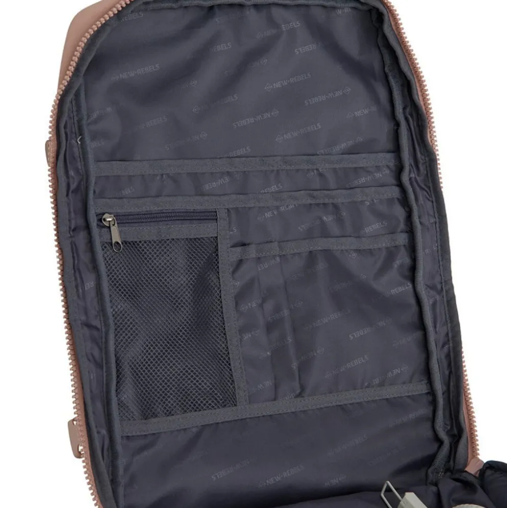 Jessi Womby Cabin Rugzak – 27L Waterdichte Onderseater Handbagage, Geschikt voor Vliegtuig 30x20x45cm Oud Roze