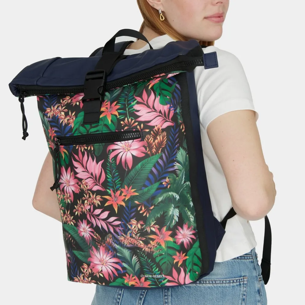 Mart Arts - New York Flowerpower Rolltop Backpack 16L