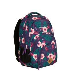 New Rebels ® BTS 3 schooltas met laptopvak flower print