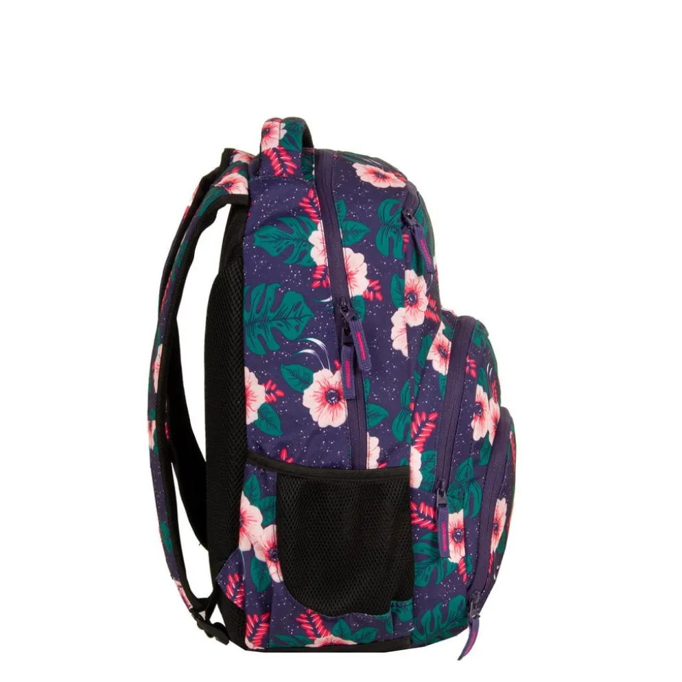 New Rebels ® BTS 3 schooltas met laptopvak flower print
