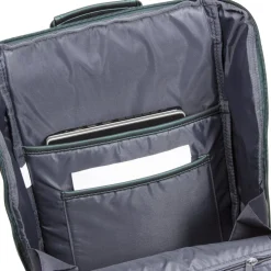 New Rebels ® Harper - Rugzak - Laptoptas - Rugtas - 18 Liter - Donker Groen - Metallic