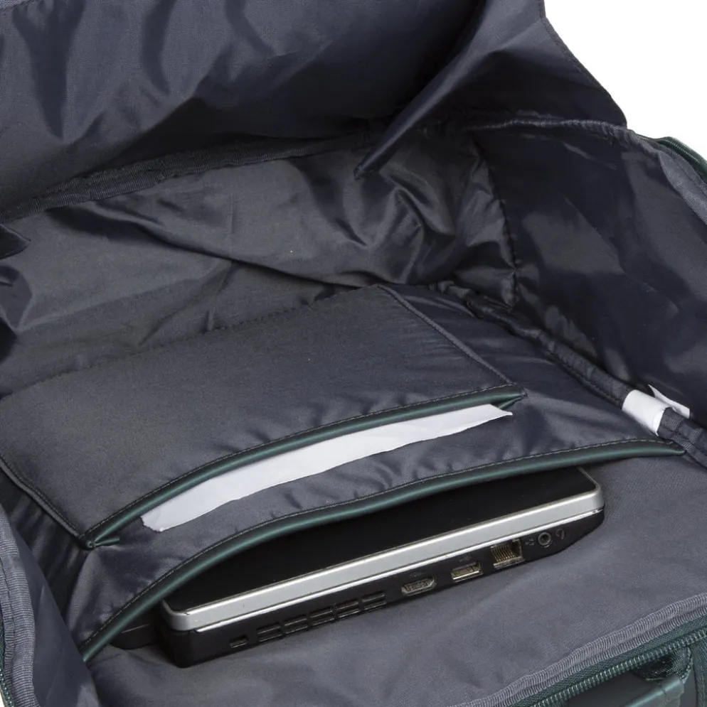 New Rebels ® Harper - Rugzak - Laptoptas - Rugtas - 18 Liter - Donker Groen - Metallic