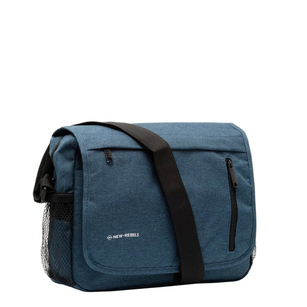 New Rebels ® Heaven25 - Medium Schoudertas A5 - Crossbodytas met flap - Blauw