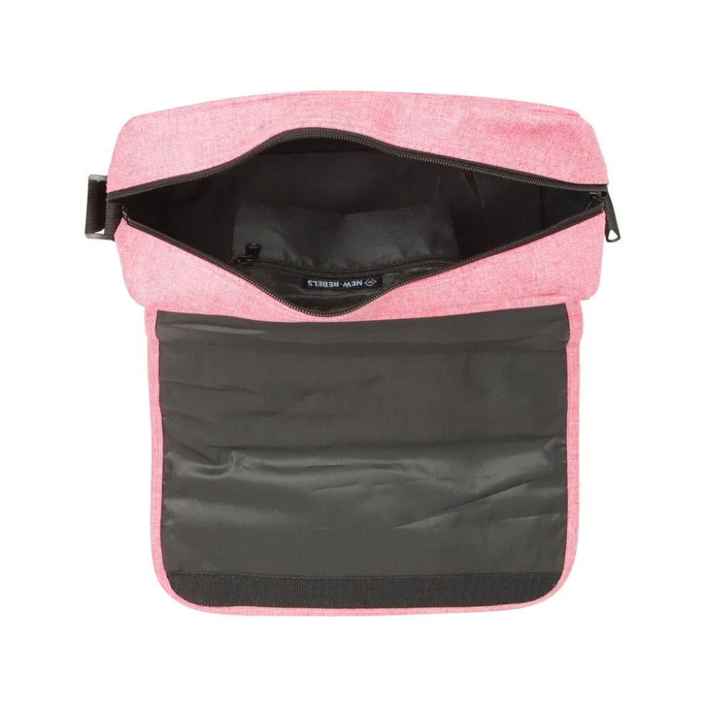 New Rebels ® Heaven25 - Medium Schoudertas A5 - Crossbodytas met flap - Roze