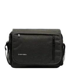 New Rebels ® Heaven25 - Medium Schoudertas A5 - Crossbodytas met flap - Zwart