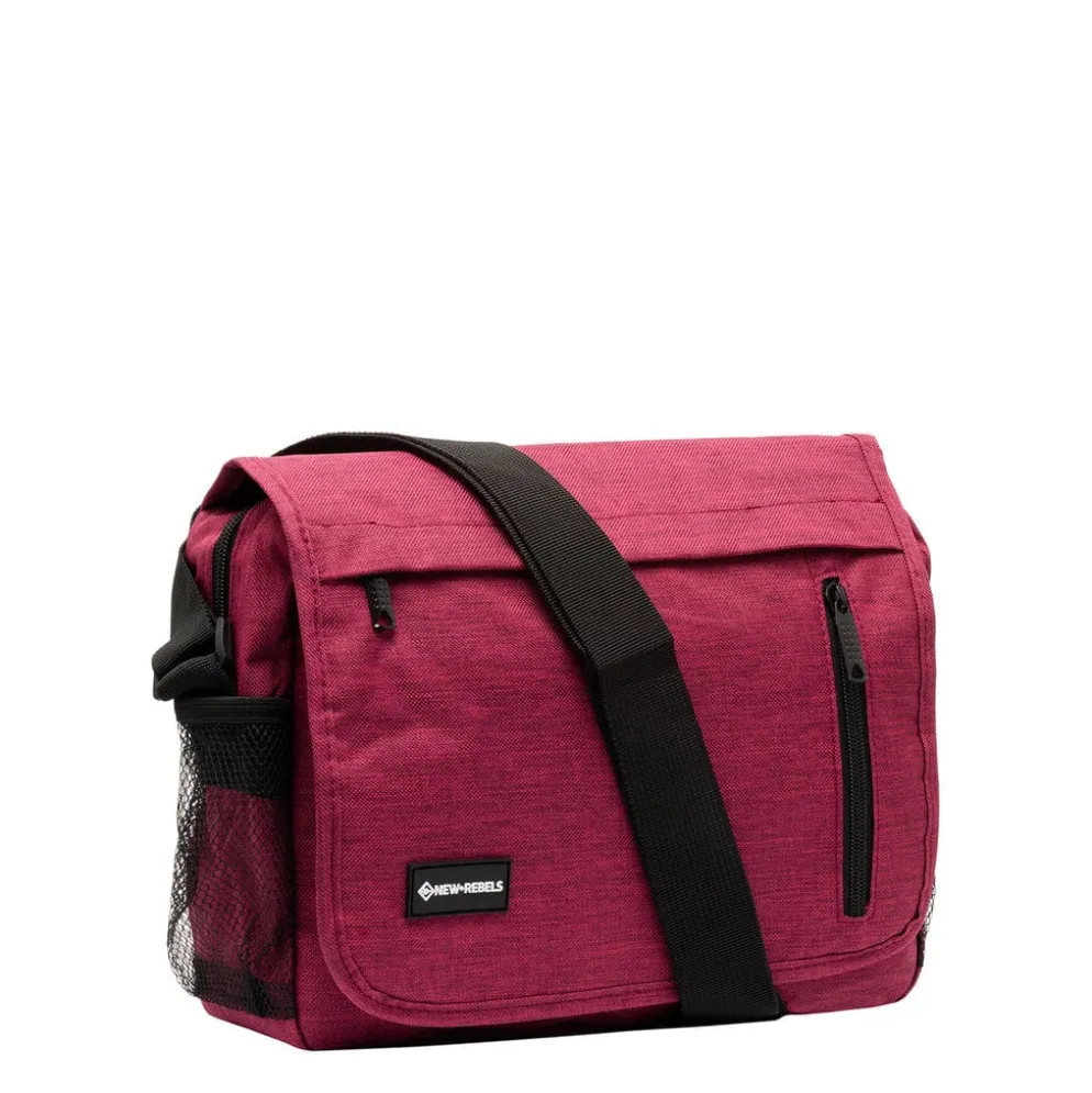New Rebels ® Heaven25 - Medium Schoudertas A5 - Crossbodytas met flap - Burgundy