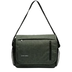 New Rebels ® Heaven25 - Medium Schoudertas A5 - Crossbodytas met flap Donker Groen