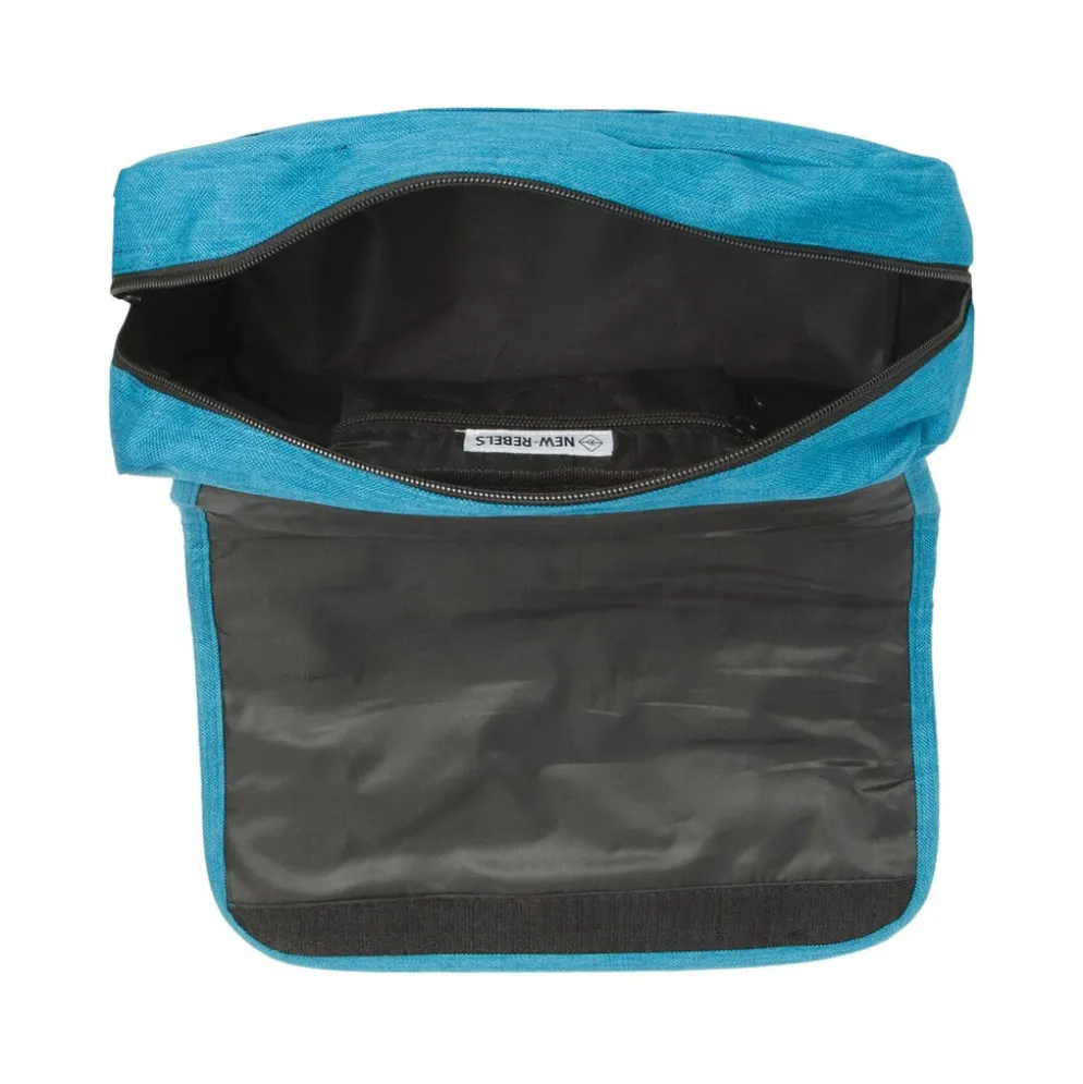New Rebels ® Heaven25 - Medium Schoudertas A5 - Crossbodytas met flap - New Blue