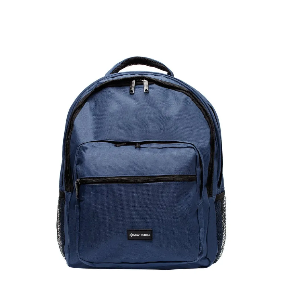 New Rebels ® Katschberg - Schooltas - Laptopvak - Navy Blauw - Rugzak - Rugtas