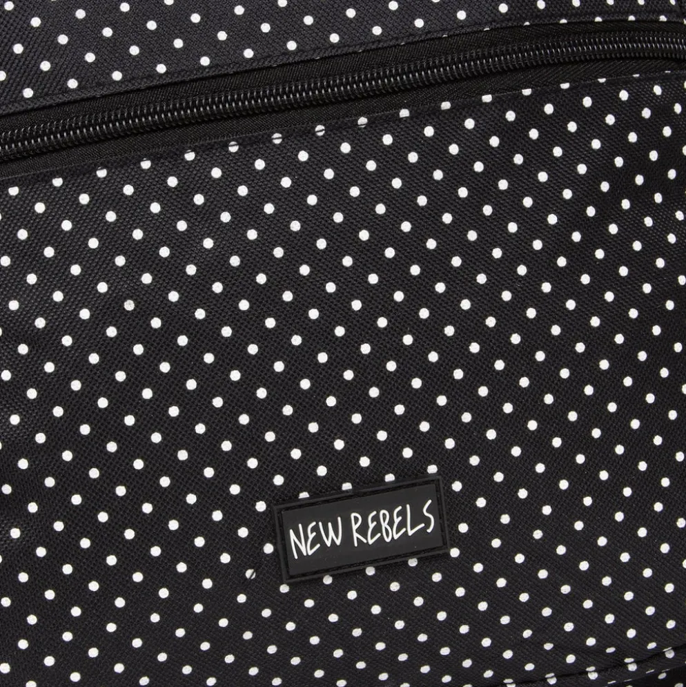 New Rebels ® Katschberg - Schooltas - Laptopvak - Zwart - Rugzak - Rugtas