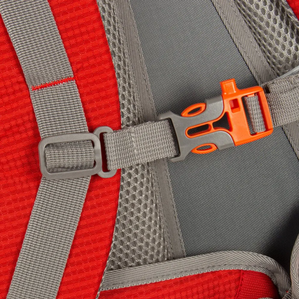 New Rebels ® Kinley - Rugtas - Schooltas - Vrijetijdstas - 48 Liter - Nylon - Rood