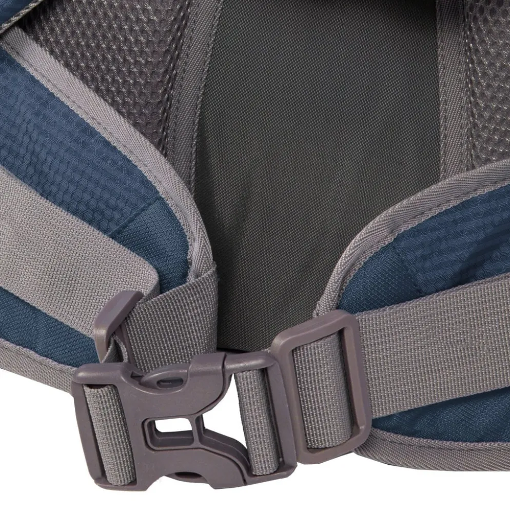 New Rebels ® Kinley - Rugtas - Schooltas - Vrijetijdstas - 48 Liter - Nylon - Navy Blauw
