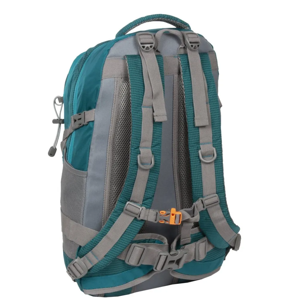 New Rebels ® Kinley - Rugtas - Schooltas - Vrijetijdstas - 48 Liter - Nylon - Petrol