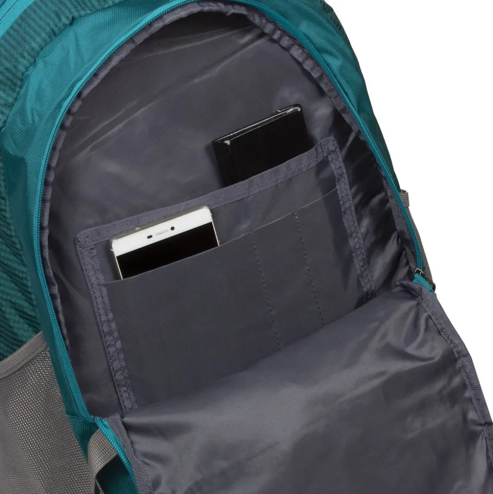 New Rebels ® Kinley - Rugtas - Schooltas - Vrijetijdstas - 48 Liter - Nylon - Petrol