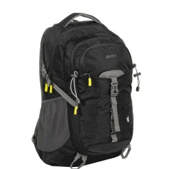 New Rebels ® Kinley - Rugtas - Schooltas - Vrijetijdstas - 48 Liter - Nylon - Zwart