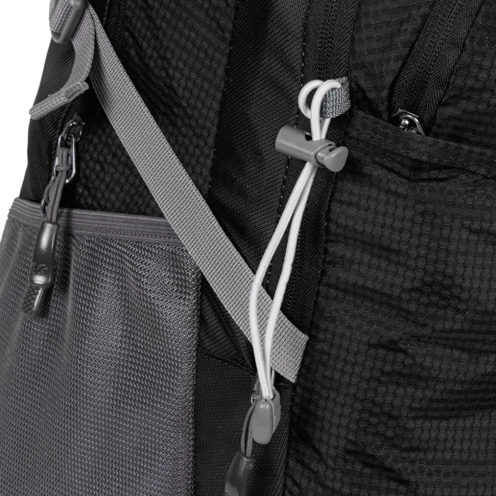 New Rebels ® Kinley - Rugtas - Schooltas - Vrijetijdstas - 48 Liter - Nylon - Zwart