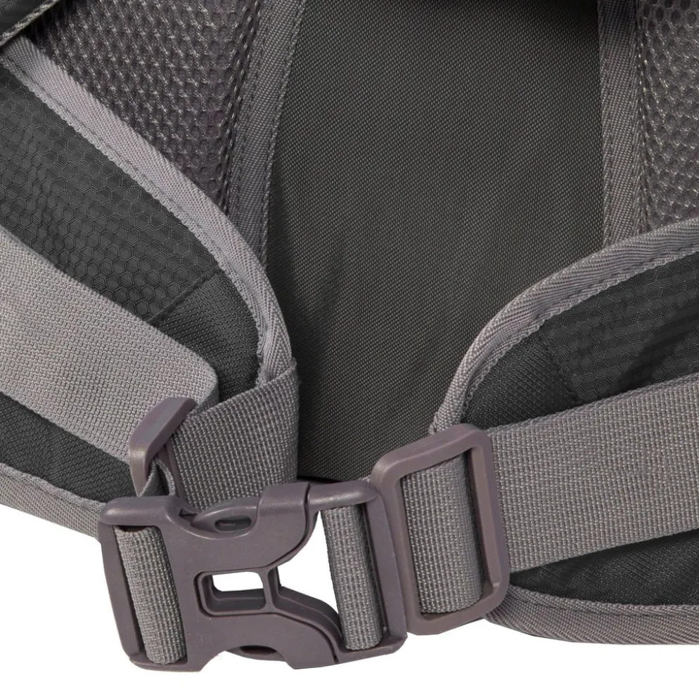 New Rebels ® Kinley - Rugtas - Schooltas - Vrijetijdstas - 48 Liter - Nylon - Zwart