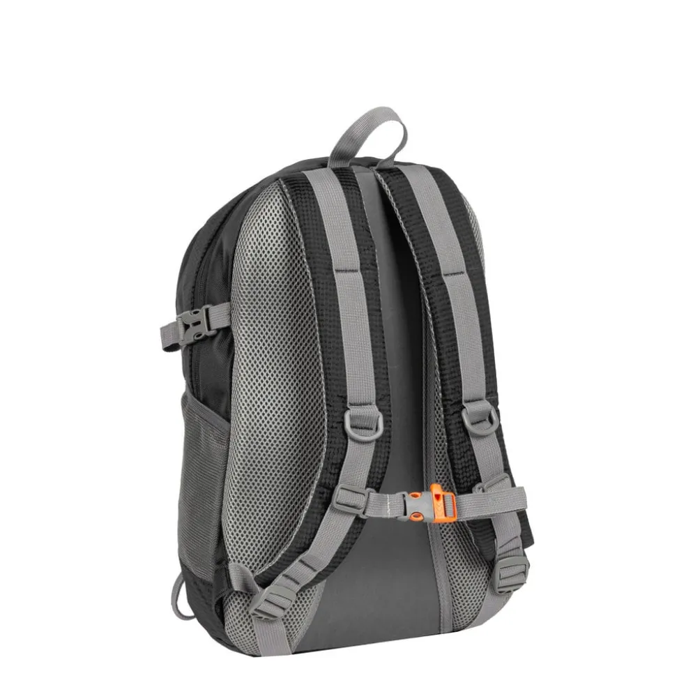 New Rebels ® Kinley - Rugtas - Schooltas - Vrijetijdstas - 28 Liter - Nylon - Zwart