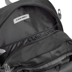 New Rebels ® Kinley - Rugtas - Schooltas - Vrijetijdstas - 28 Liter - Nylon - Zwart
