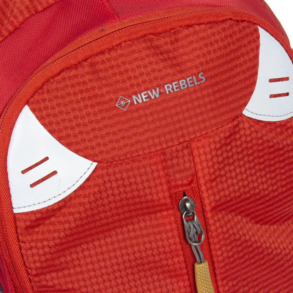 New Rebels ® Kinley - Rugtas - Schooltas - Vrijetijdstas - 28 Liter - Nylon - Rood