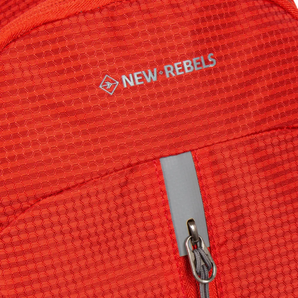 New Rebels ® Kinley - Rugtas - Schooltas - Vrijetijdstas - 35 Liter - Nylon - Rood
