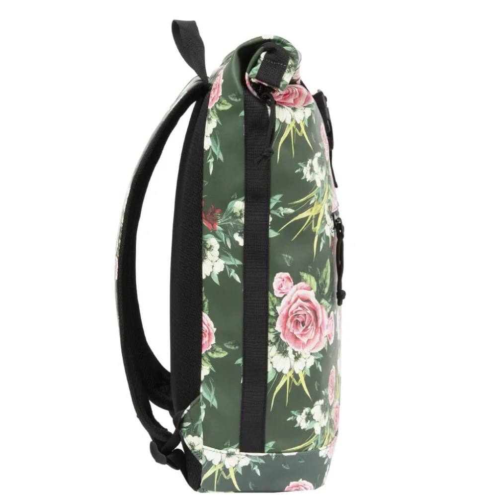 New Rebels ® Mart - Rolltop - Rugtas - Waterafstotend - Flower Dark - Large II - Rugzak