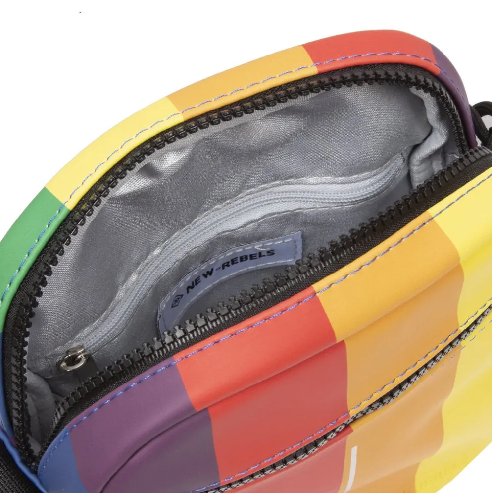 New Rebels ® Mart - Schoudertas - Crossbody Tas - Top Zip - Regenboog