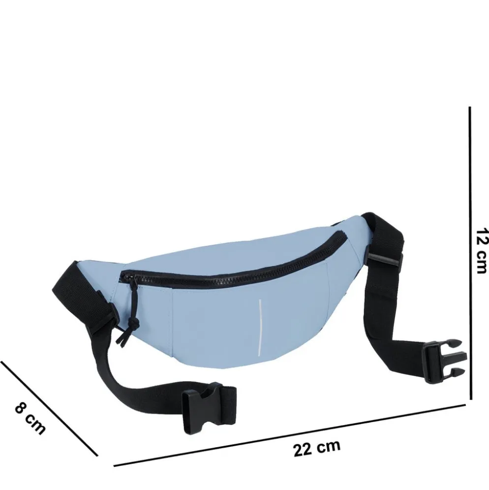 New Rebels ® Mart - Waterafstotend - Fanny Pack - Heuptas - Zacht Blauw