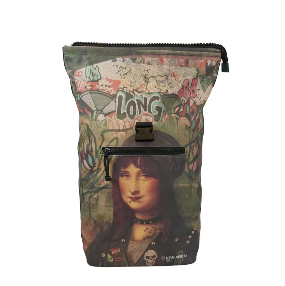 New Rebels - Mart Art Rugzak 21L Mona Lisa Waterafstotend