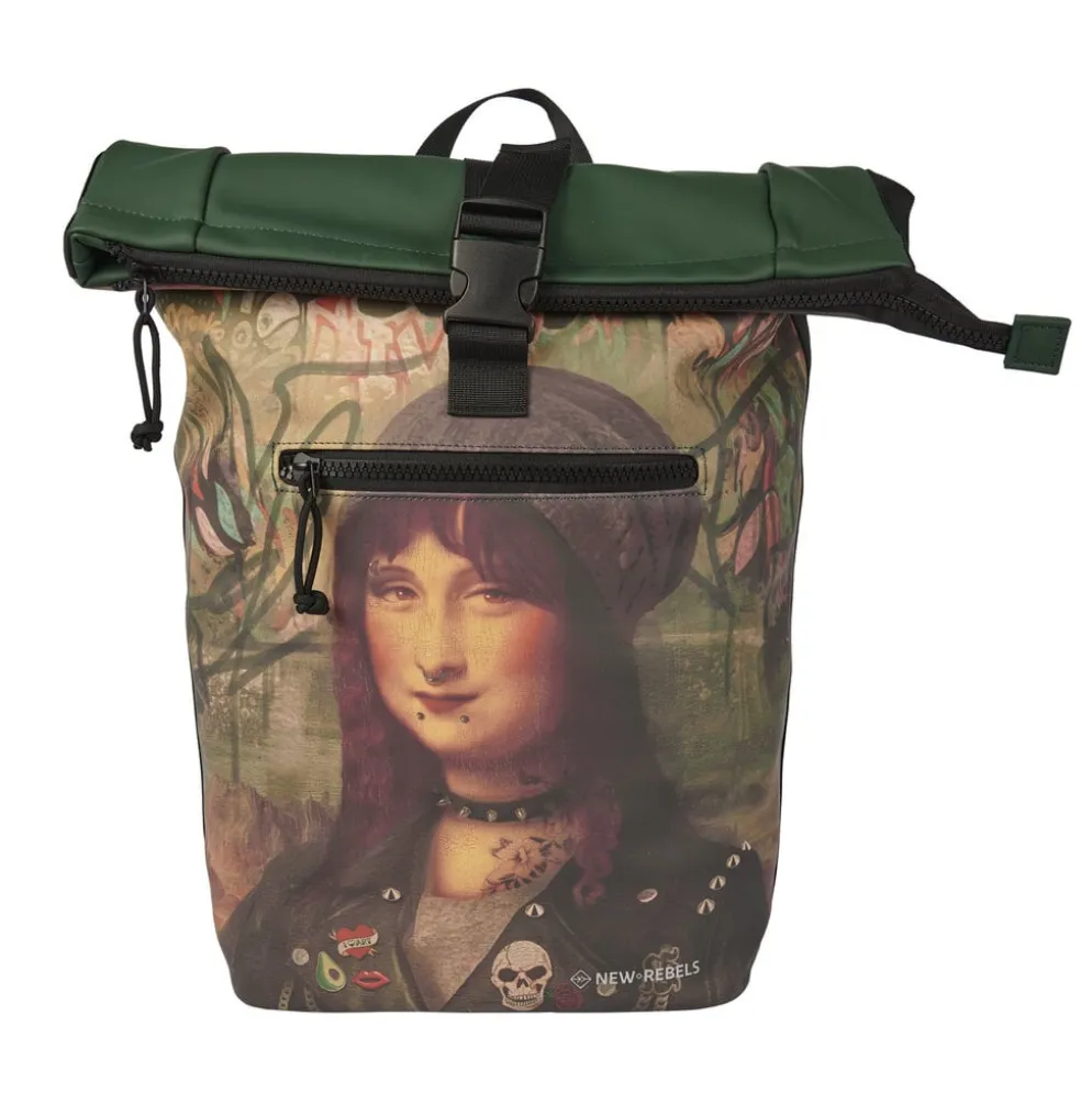 New Rebels - Mart Art Rugzak 21L Mona Lisa Waterafstotend
