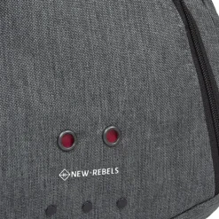 New Rebels ® Morris Rugtas met 3 vakken White 2 Tone 31X19X46CM
