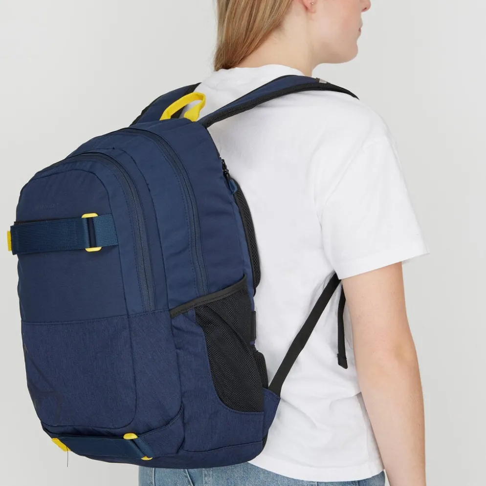 New Rebels - Otis - Stanford Rugtas 20L - Duotone - duurzaam waterafstotend polyester - 15.6" laptop - Navy