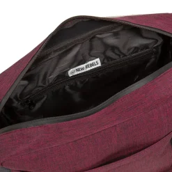 New Rebels ® Solar 25 - Medium Schoudertas A5 - Crossbodytas Met Flap - Burgundy