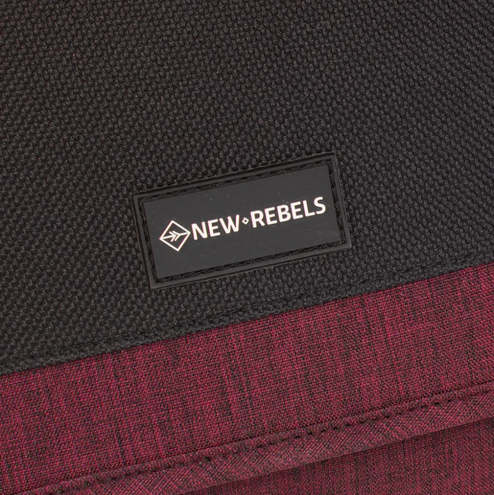 New Rebels ® Solar 25 - Medium Schoudertas A5 - Crossbodytas Met Flap - Burgundy