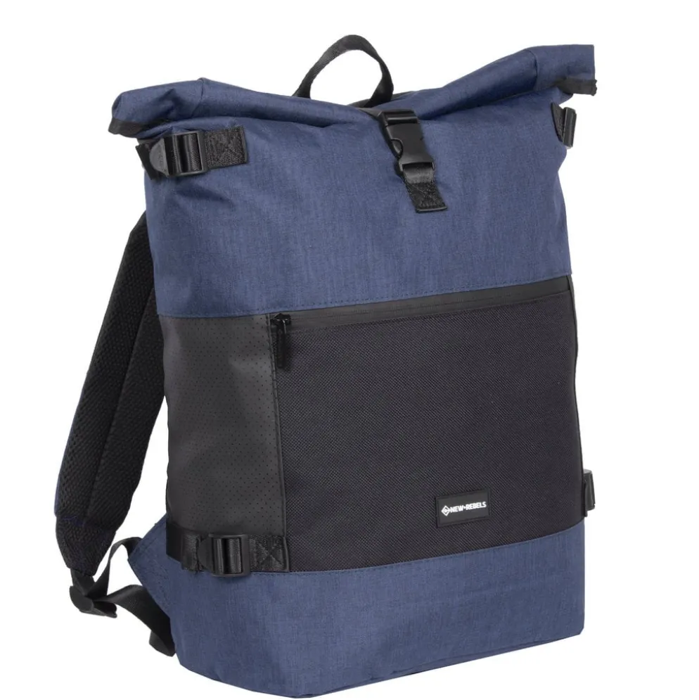 New Rebels ® Solar - Rolltop - Rugzak - Shadow Blue - 20L - Backpack - Waterafstotend - Rugtas