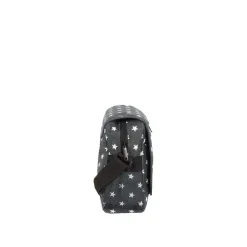 New Rebels ® Star25 - Medium Schoudertas A5 - Crossbodytas met flap - Grijs - with stars