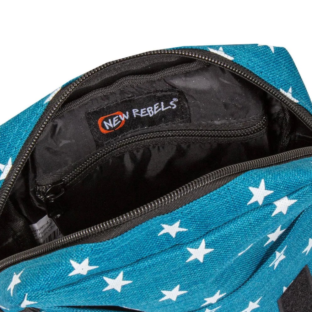 New Rebels ® Star range small flap new blue with stars