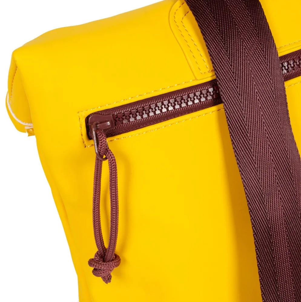 New Rebels ® Tim Rolltop Rugtas Small Yellow/Burgundy