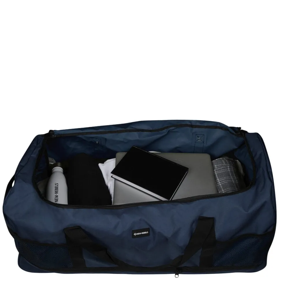 New Rebels Airmont Newark Navy 110L Rollable Trolley Weekendtas Waterafstotend