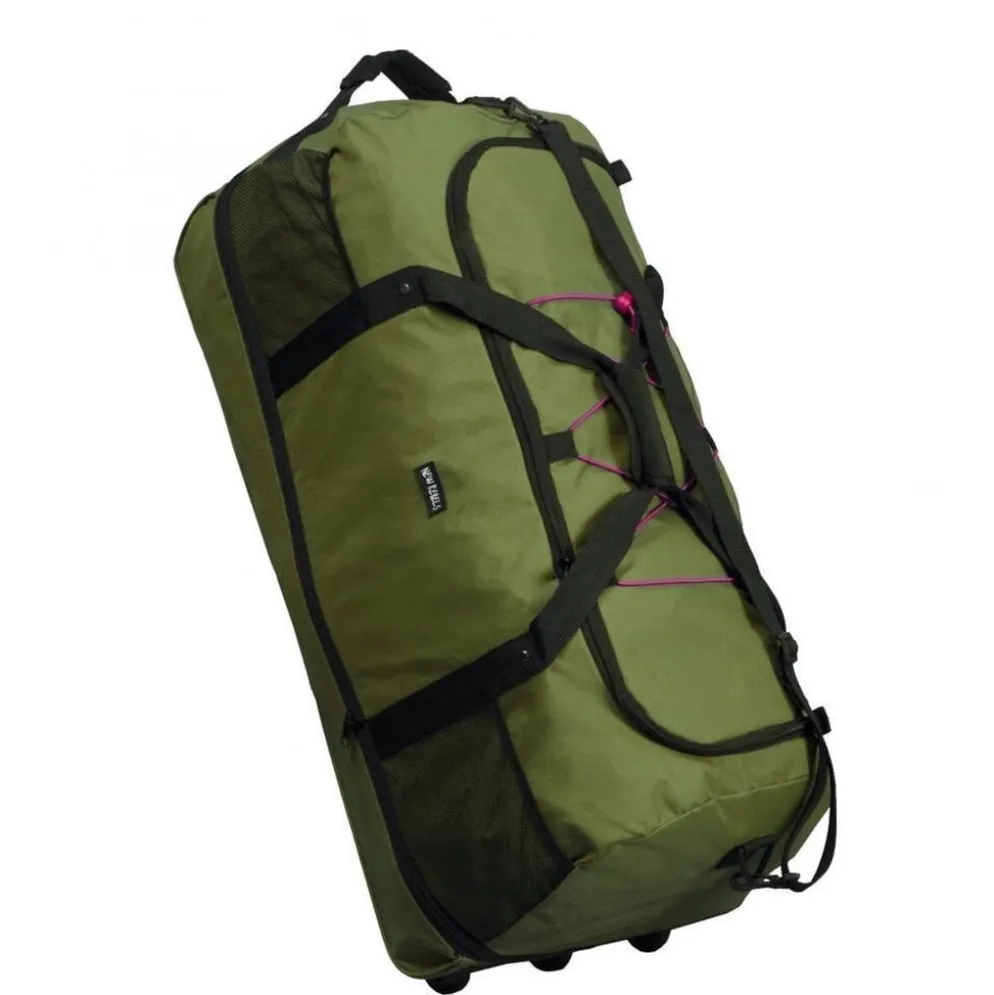 New Rebels Airmont Newark Olijf 110L Rollable Trolley Weekendtas Waterafstotend