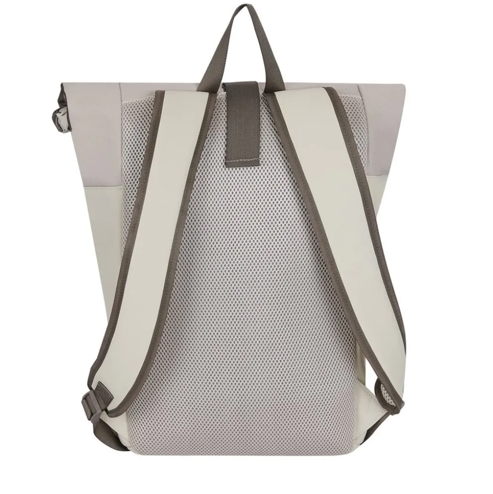 New Rebels Backham New York Beige 21L Rolltop Rugzak Waterafstotend Laptop 15.6"