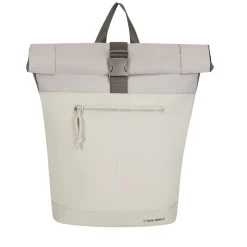New Rebels Backham New York Beige 21L Rolltop Rugzak Waterafstotend Laptop 15.6