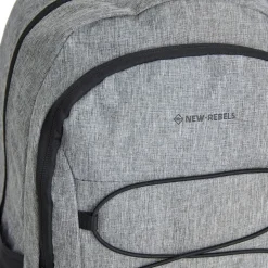 New Rebels Barto Waltham Antraciet 25L Rugzak Waterafstotend Laptop 15.6